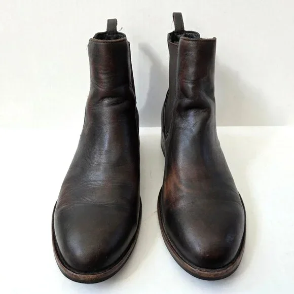 Thursday Boot Co Womens 9 Brown Duchess Chelsea Black Coffee Patina Boho Western - Picture 7 of 12